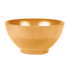 Bol jaune safran 9,5 & 14 cm vue du dessus