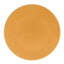 Assiette à pain jaune safran 16 cm vue du dessus