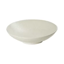 Grande assiette creuse blanche 19 & 25 cm vue de côté