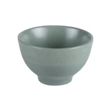 Mini bol vert sauge 9,5 cm vue de côté