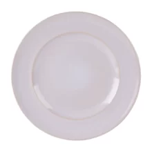 Assiette blanche en grès plate 28 cm Rondo vue du dessus