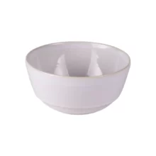 Coupelle en grès blanche 16 cm vue de côté