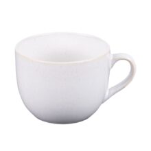 Bol blanc en grés vue de côté