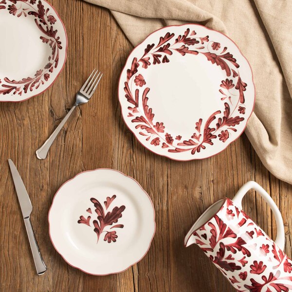 Vaisselle collection Romane rouge automne hiver 2026