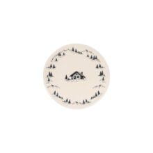 Photo Assiette dessert Alpages noire 21 cm collection automne hiver 2026