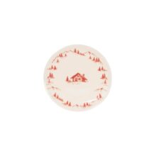 Photo Assiette dessert Alpages rouge 21 cm collection automne hiver 2026