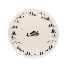 Photo Plat rond Alpages noir 32 cm collection automne hiver 2026