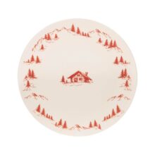 Photo Plat rond Alpages rouge 32 cm collection automne hiver 2026