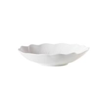 Assiette creuse Collection Dahlia blanche 22,5 cm automne hiver 2026 en porcelaine