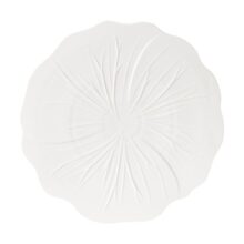 Photo Plat rond blanc 32 cm collection Dahlia automne hiver 2026