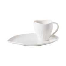 Photo Tasse à thé 22cl et soucoupe collection Dahlia automne hiver 2026 en porcelaine