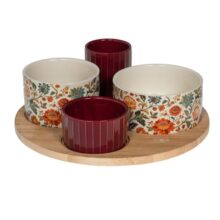 photo service apéritif de 4 pièces 28.5cm collection Alba automne hiver 2026