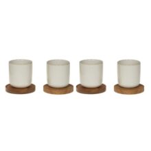 PHOTO Coffret de 4 tasses avec sous tasses collection Cassia 10 cl automne hiver 2026