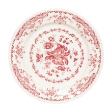 photo plat rond 31cm rouge collection Elise faïence collection automne hiver 2026